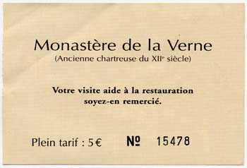 Ticket d'entrée